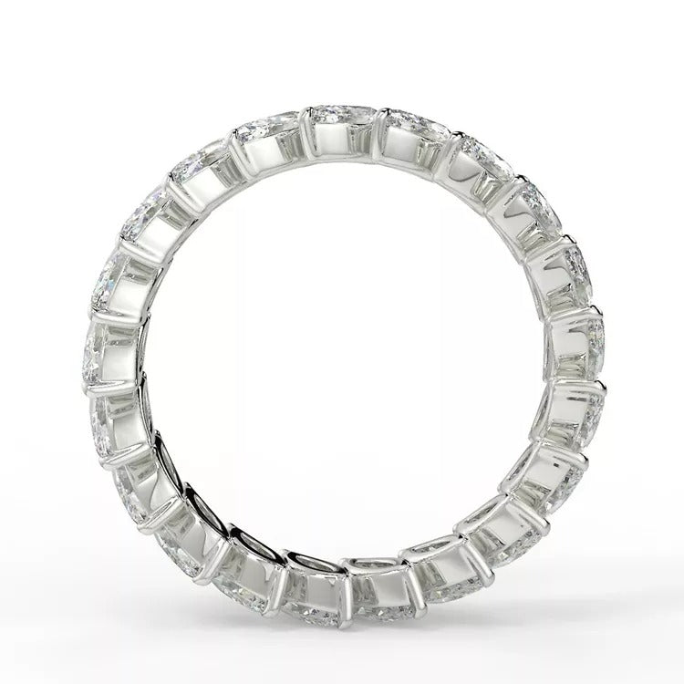 Marquise Merry Go Round - Moissanite Eternity Band